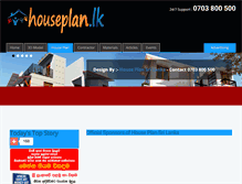 Tablet Screenshot of houseplansrilanka.com